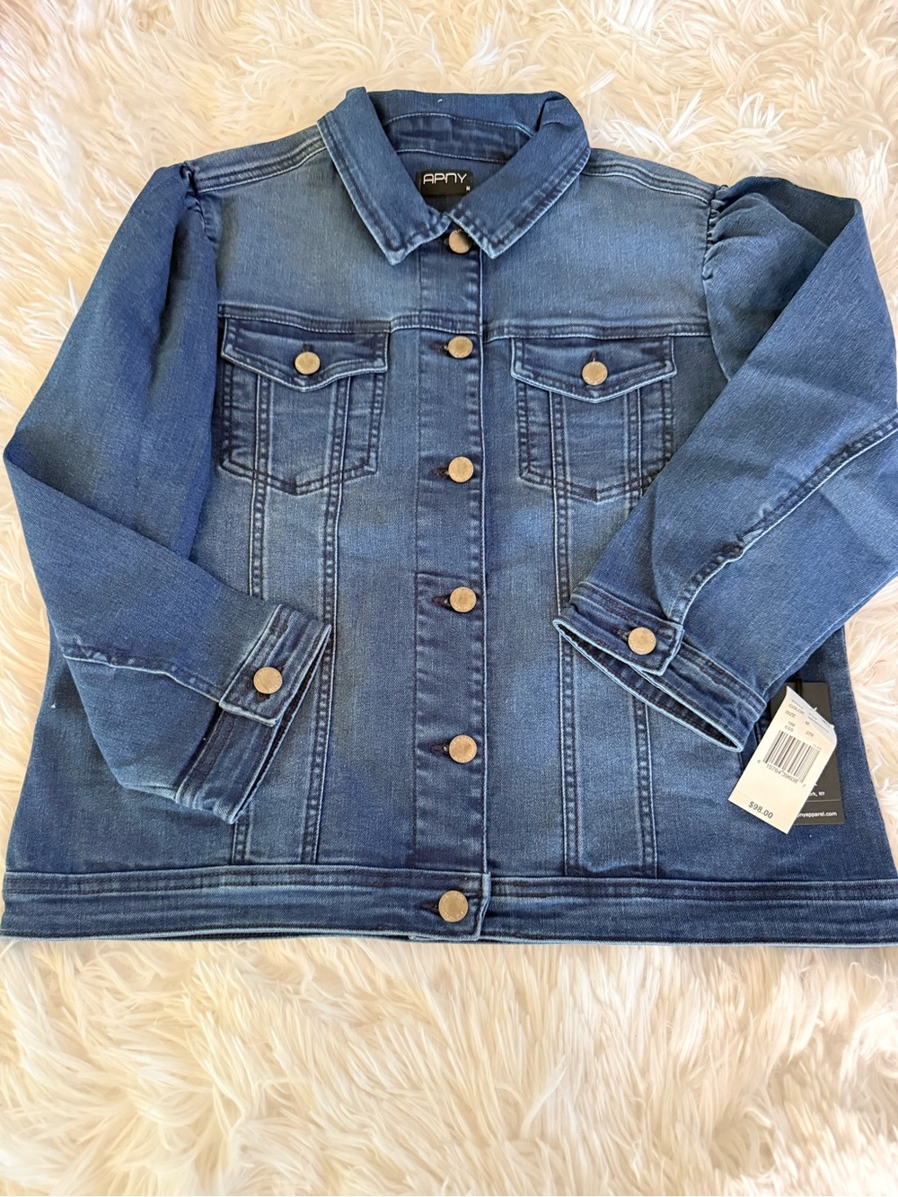 apny denim jacket 3/4 sleeve